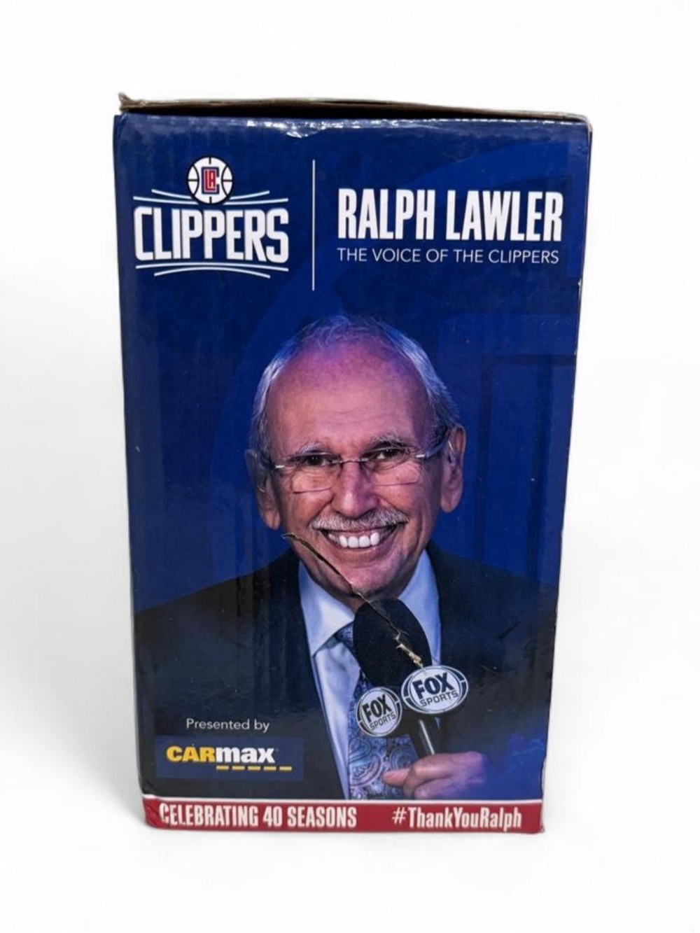 LA Clippers Ralph Lawler Talking Bobblehead SGA "Voice of the Clippers" AS-IS
